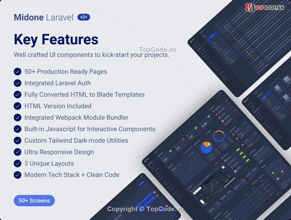 midone,Template,Admin,Laravel Template,Admin Dashboard